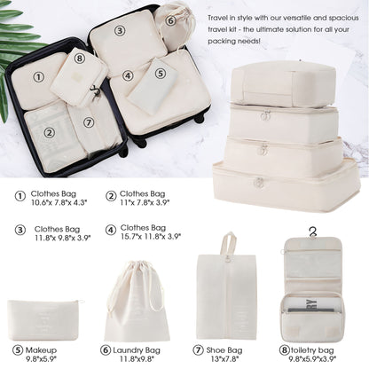 Hardshell Luggage Sets 4 Pieces + Bag Spinner Suitcase With Tsa Lock Lightweight - 16&quot; / 20&quot; / 24&quot; / 28&quot; Luggages