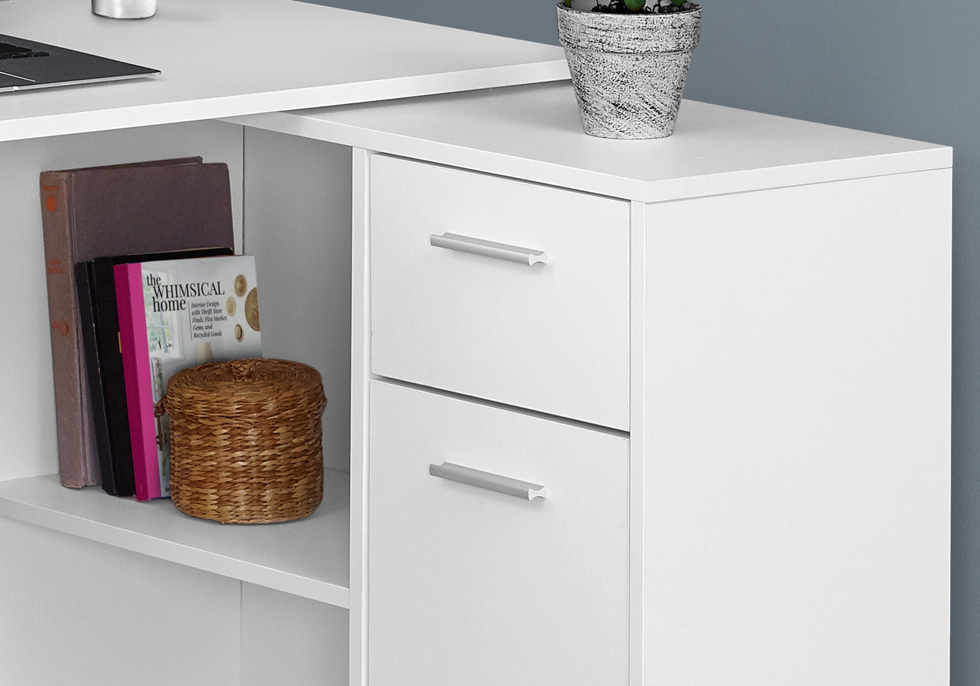 Computer Desk, Home Office, Corner, Storage Drawers, L Shape, Contemporary &amp; Modern