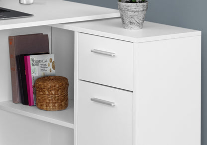 Computer Desk, Home Office, Corner, Storage Drawers, L Shape, Contemporary &amp; Modern