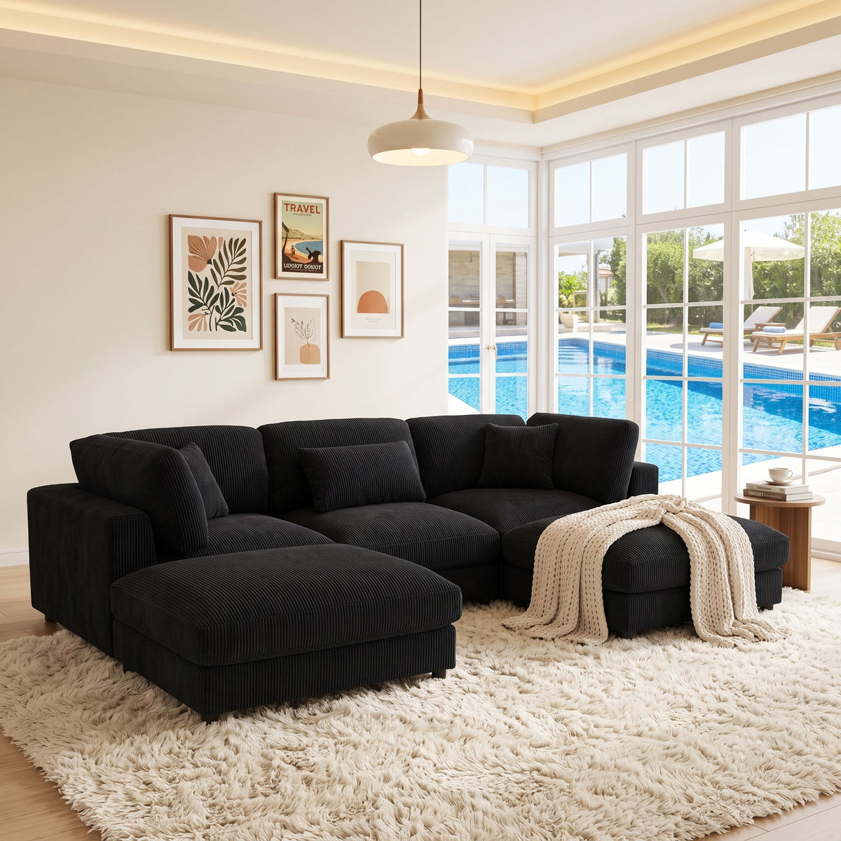 Modular Sectional &amp; Custom Configuration, Toss Pillows