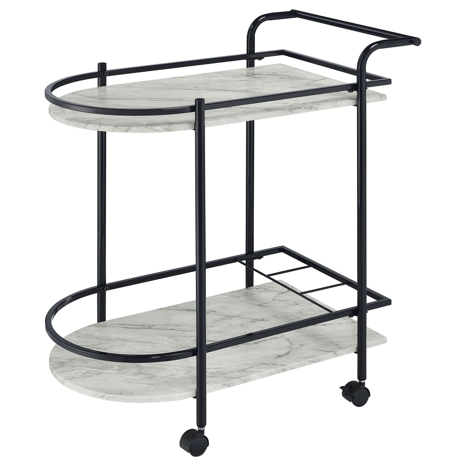 Serving Cart With Wine Rack