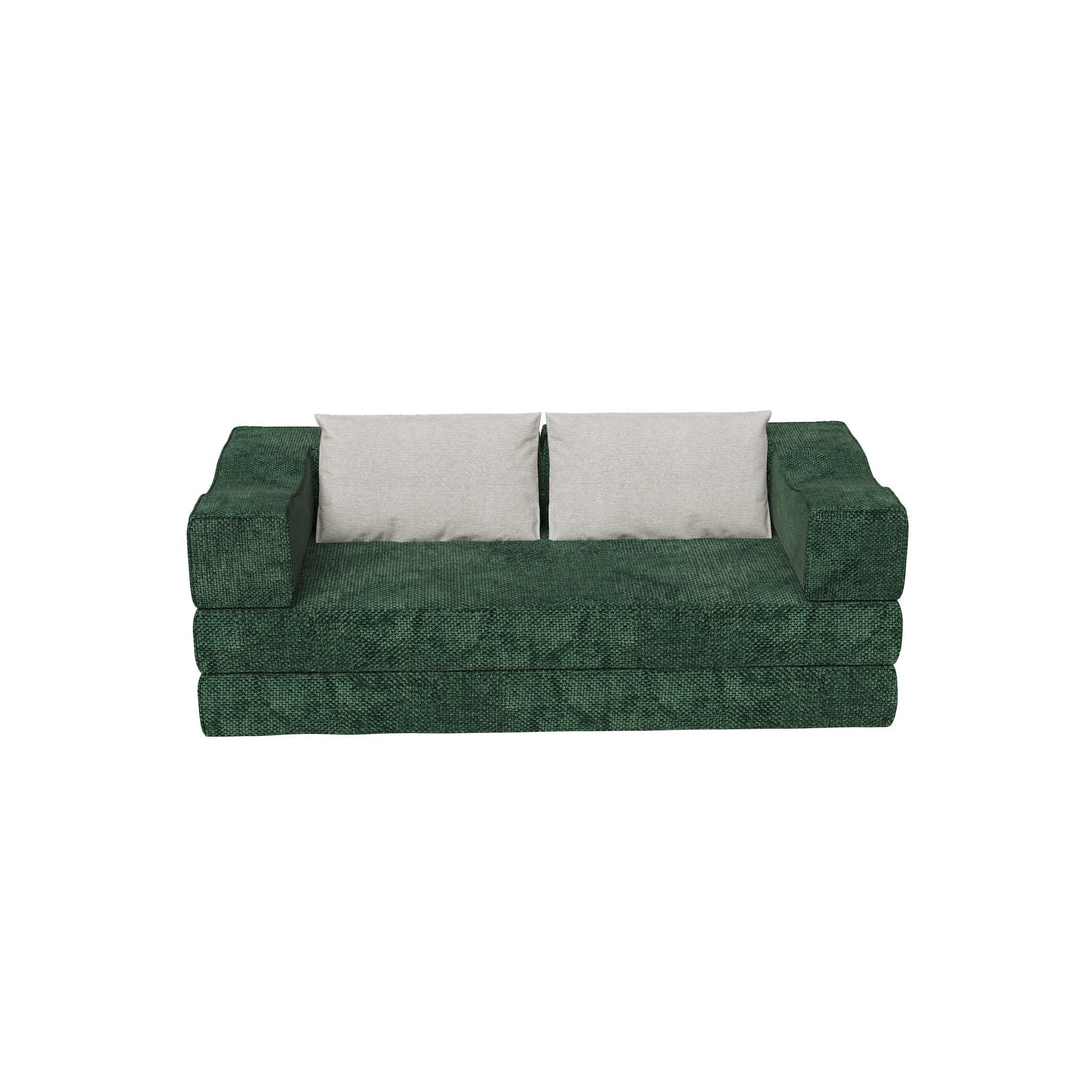 3 Seat Folding Floor Couch &amp; King Size Bed Mattress