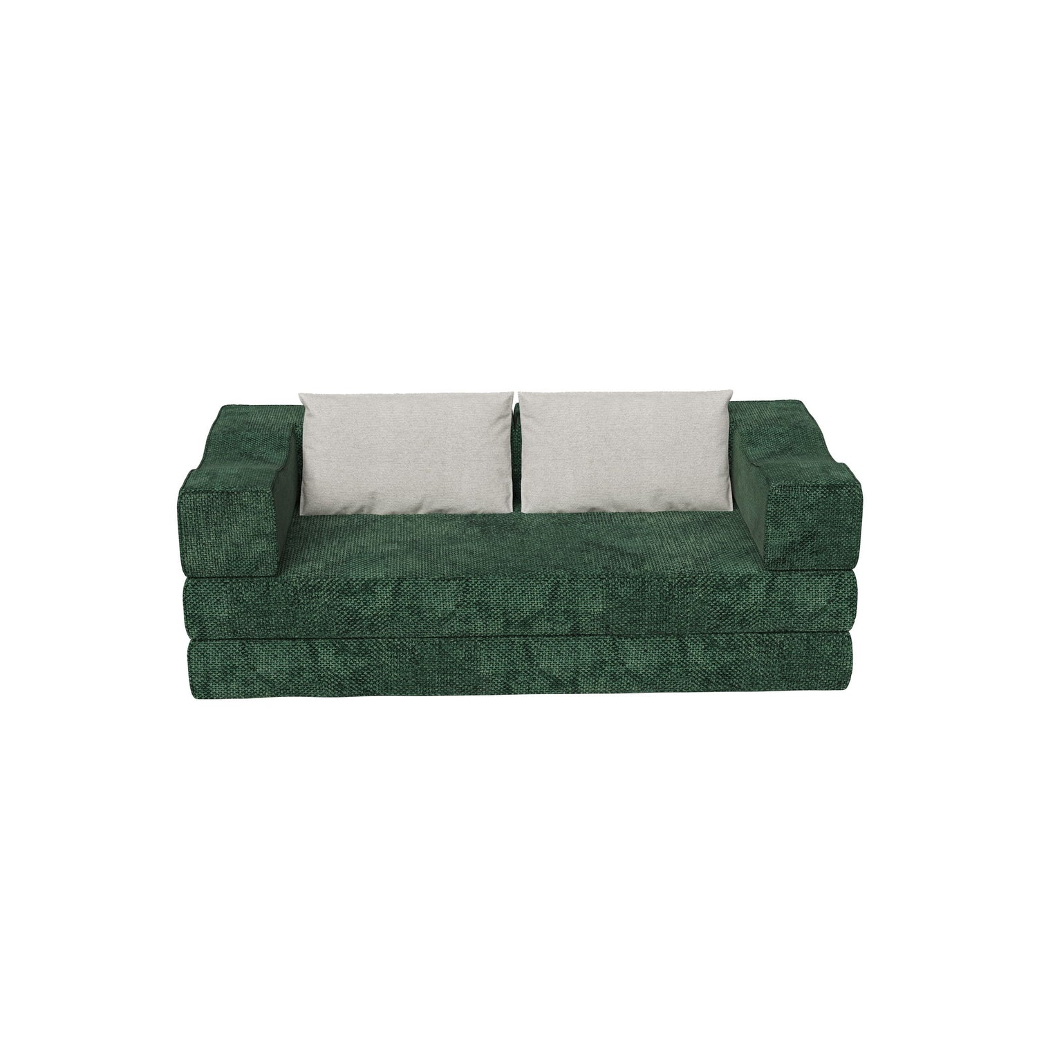3 Seat Folding Floor Couch &amp; King Size Bed Mattress