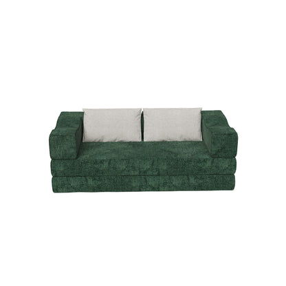 3 Seat Folding Floor Couch &amp; King Size Bed Mattress