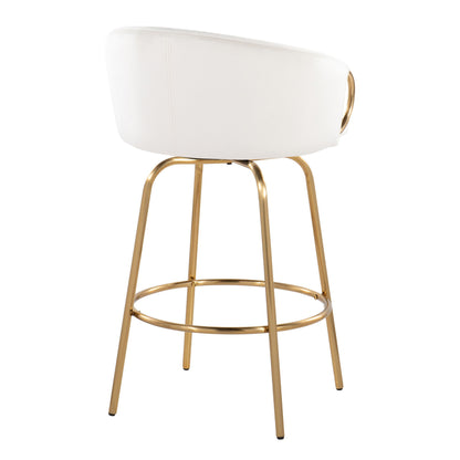 Claire - Contemporary &amp; Glam Counter Stool (Set of 2)