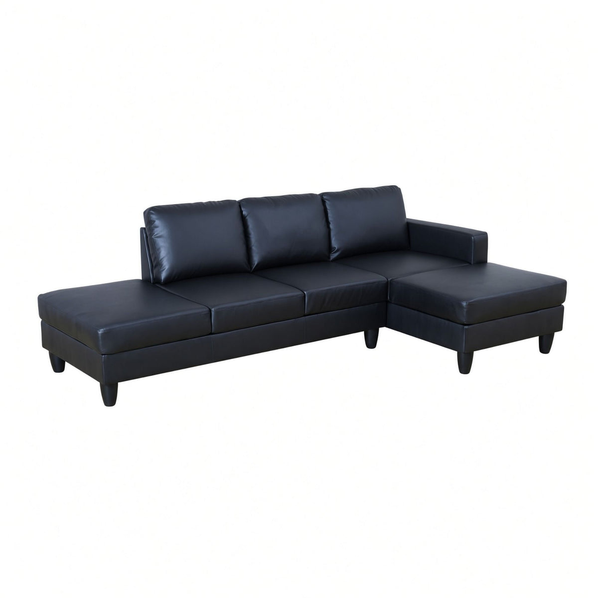 L - Shaped Sectional Sofa With Chaise &amp; Ottoman