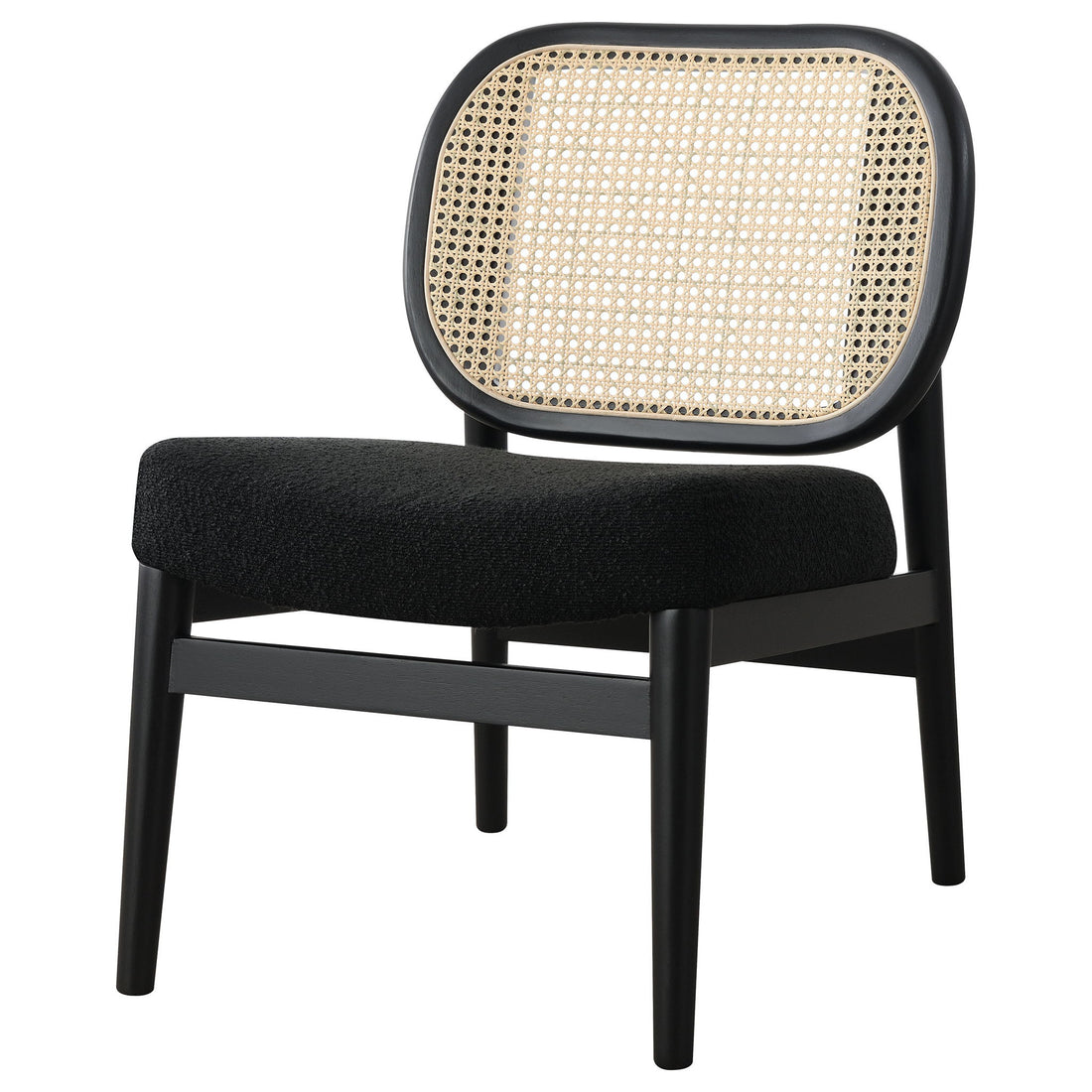 Quinne - Accent Chair With Padded Seat - Black