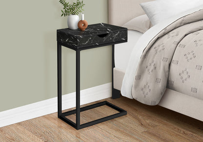 Accent Table, C - Shaped Contemporary &amp; Modern Elegant Design