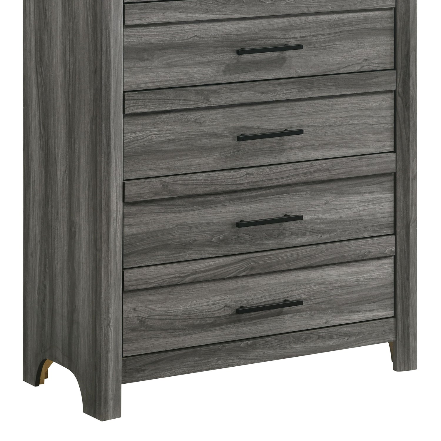 Denver - 5 Drawer Chest - Gray