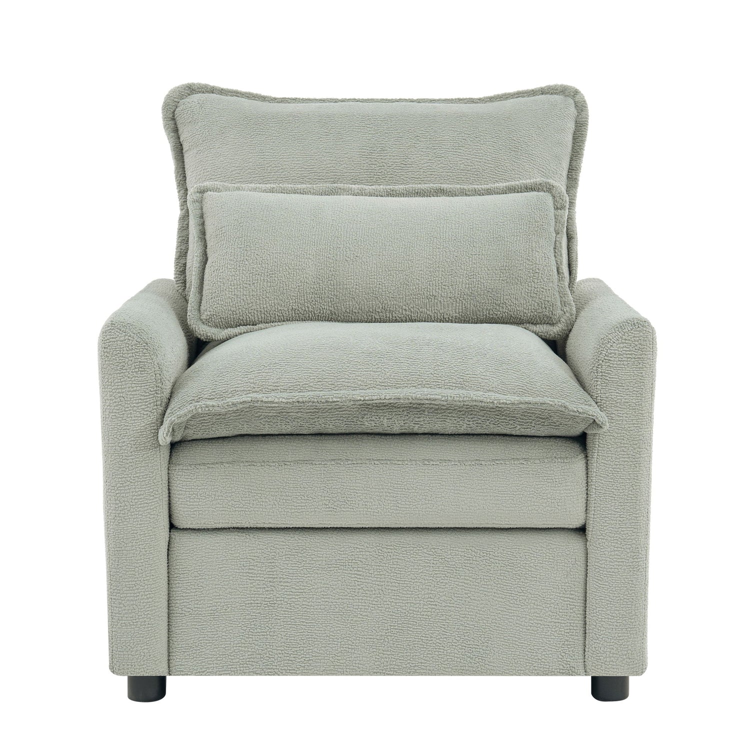 Modern Single Seat Accent Chair With Side Storage Pockets