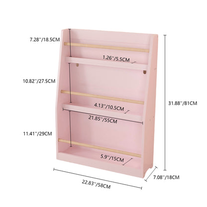 3 Tier Book Shelf, Compact Storage For Bedrooms