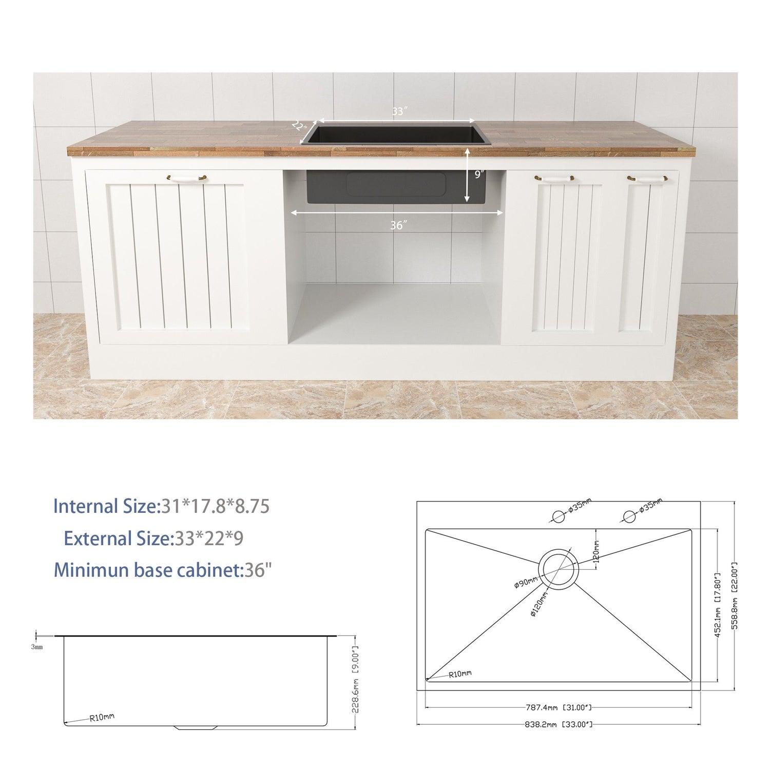 Topmount Stainless Steel Kitchen Sink