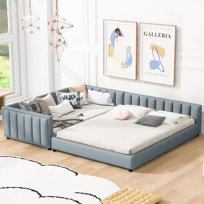 Upholstered Platform Bed, Mother &amp; Child Bed