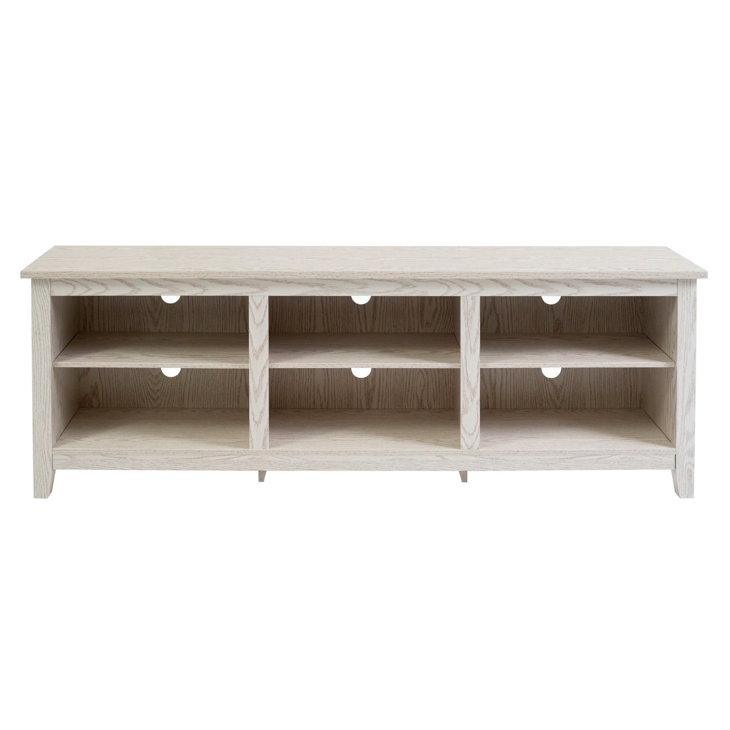 Modern Transitional 3 Shelf Open Storage 70&quot; TV Stand For 80&quot; TVs