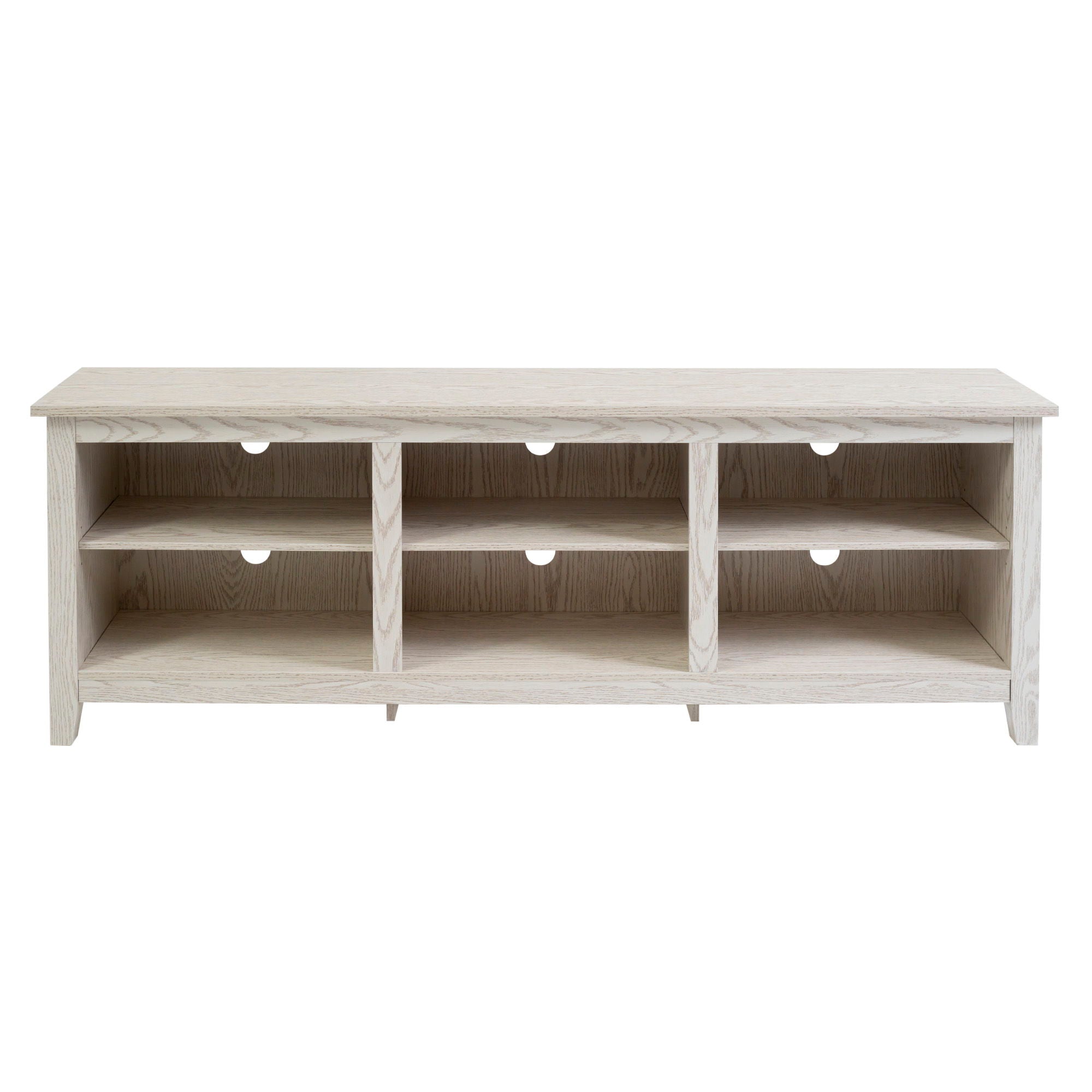 Modern Transitional 3 Shelf Open Storage 70&quot; TV Stand For 80&quot; TVs