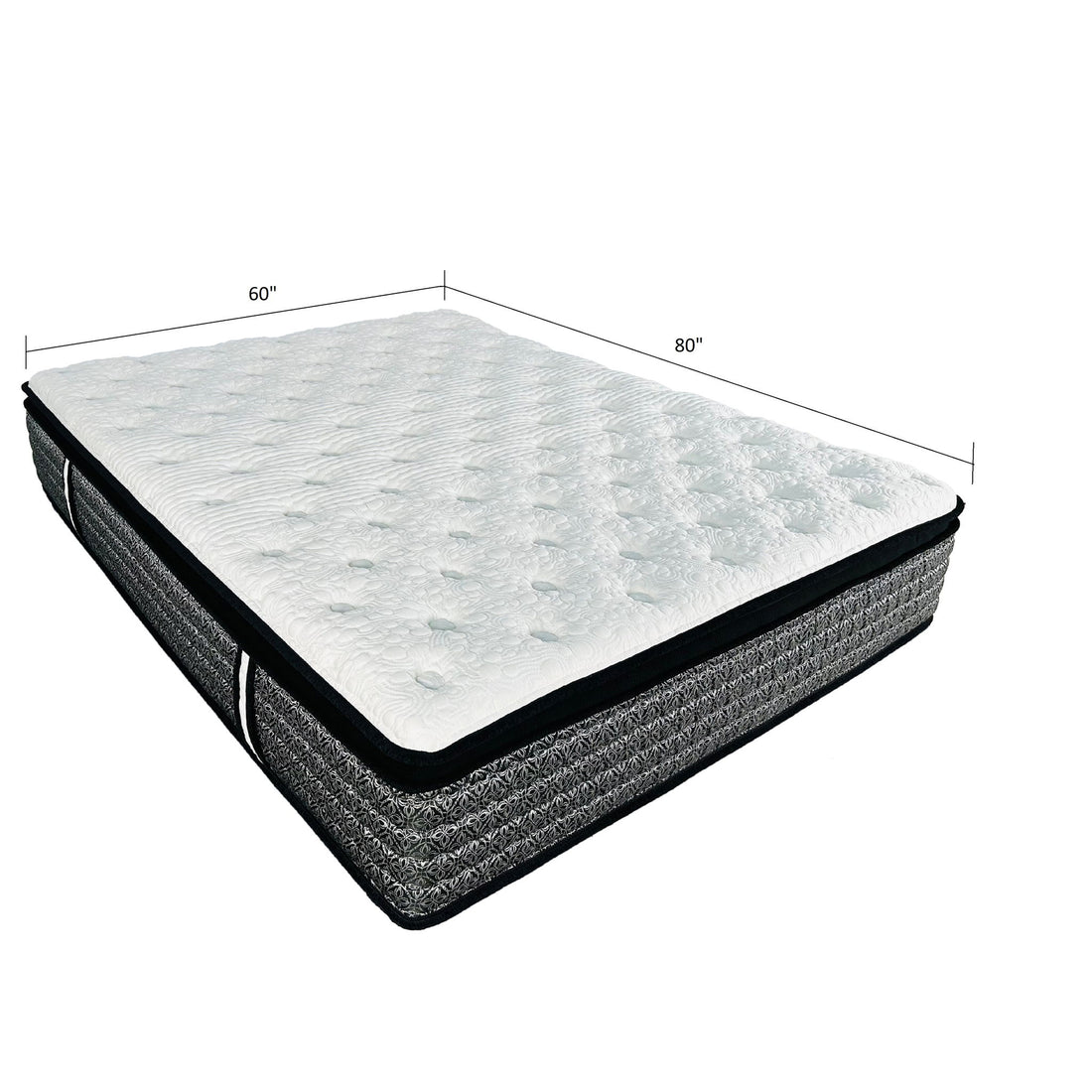 Premium 14&quot; Queen Size Hybrid Mattress In A Box Plush Gel Memory Foam Top With Cooling Technology - Gray / White