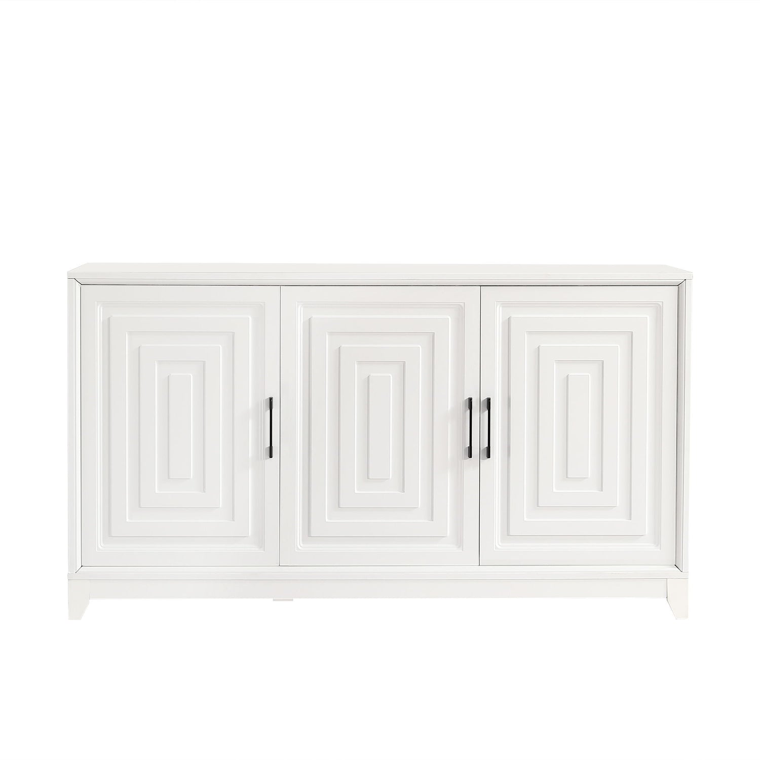 TV Stand For TVs Up To 65&quot;, Modern Entertainment Center Media Console Cabinet With 2 Spacious Storage Space