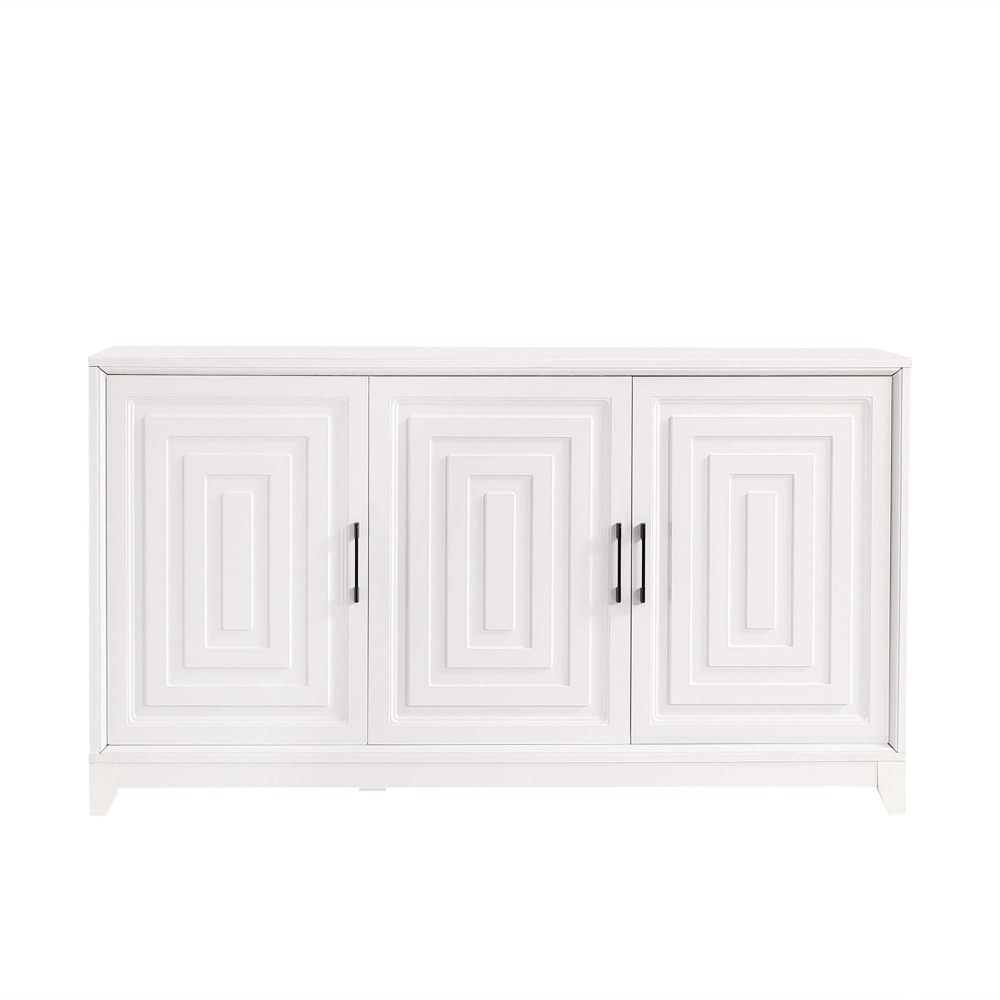 TV Stand For TVs Up To 65&quot;, Modern Entertainment Center Media Console Cabinet With 2 Spacious Storage Space