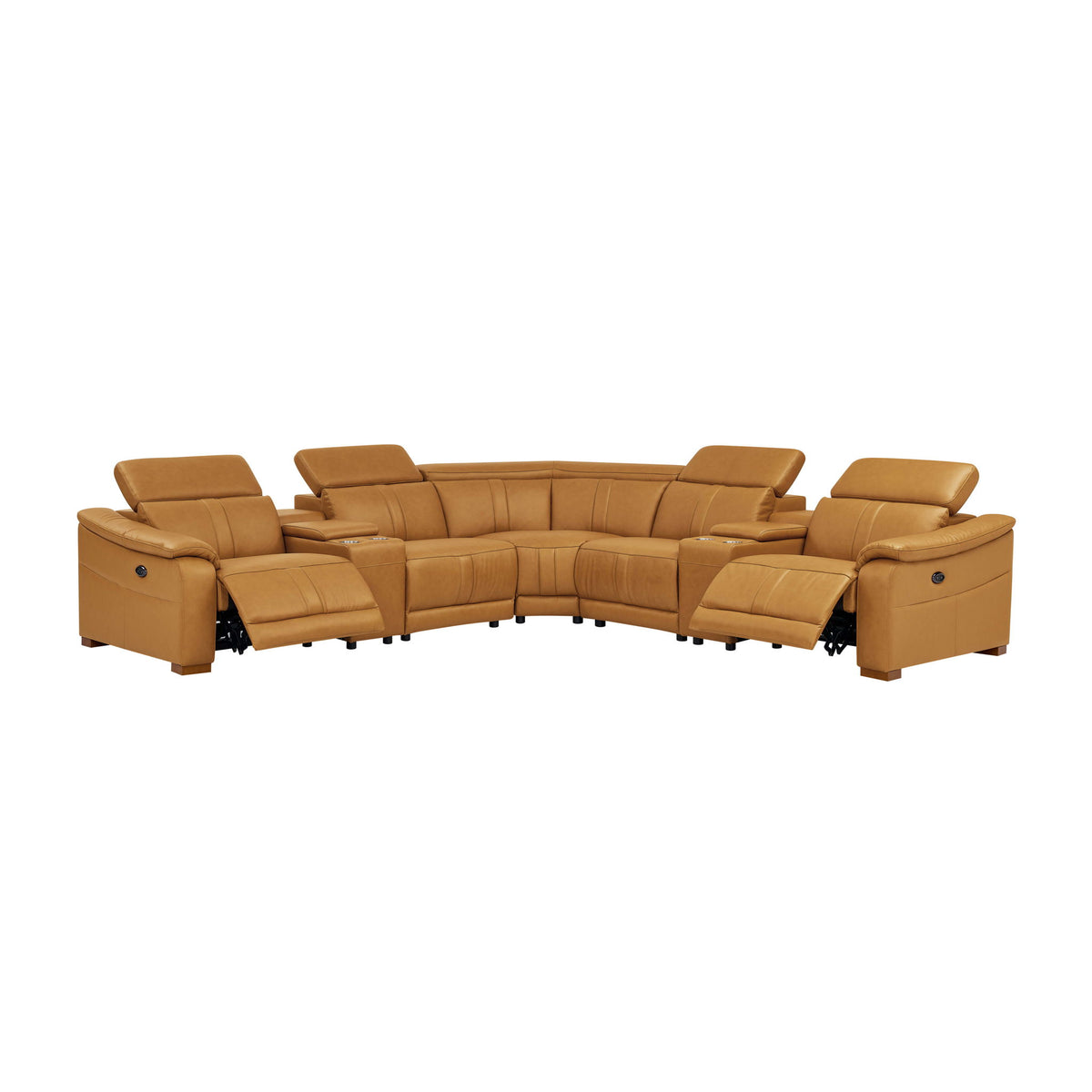 Modular Sectional &amp; Recliner Seat And Adjustable Headrest