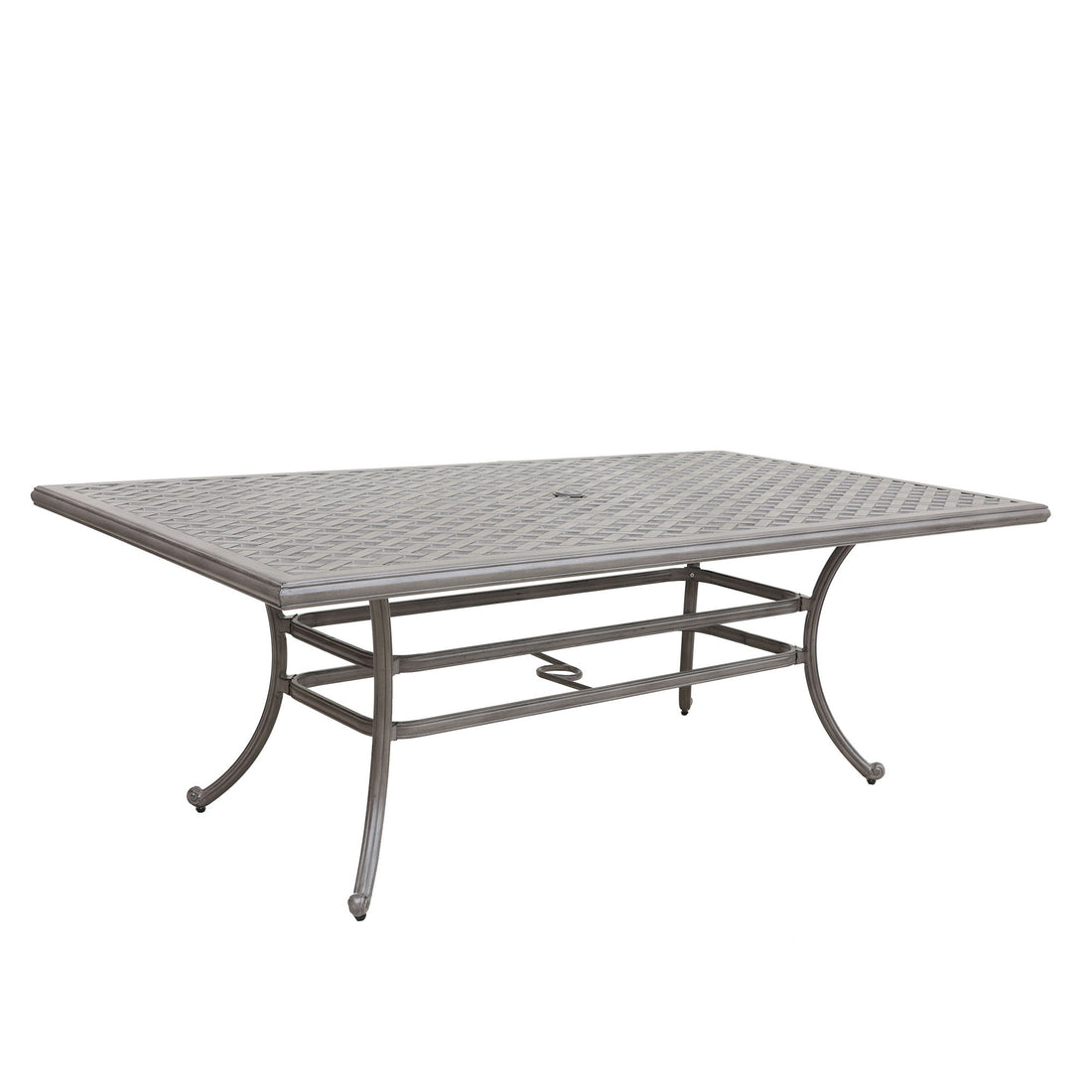 46X86&quot; Cast Aluminum Rectangle Table - Gray