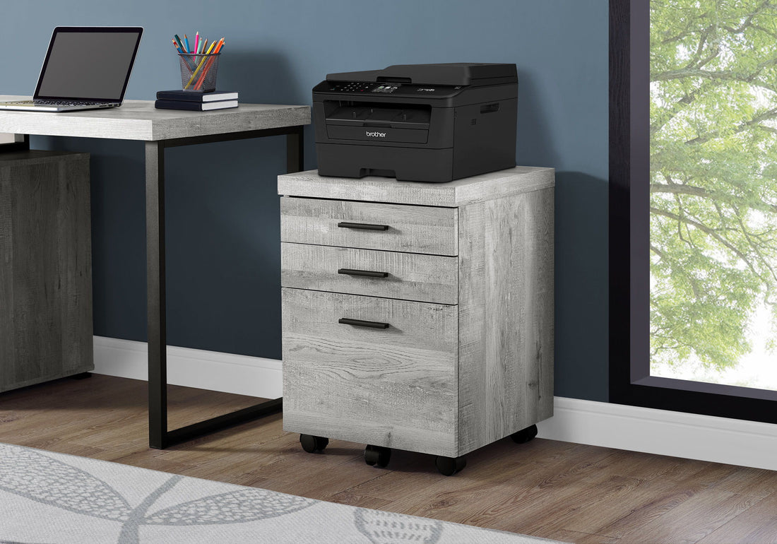 File Cabinet, Rolling Mobile, Storage Drawers, Printer Stand, Office, Contemporary &amp; Modern