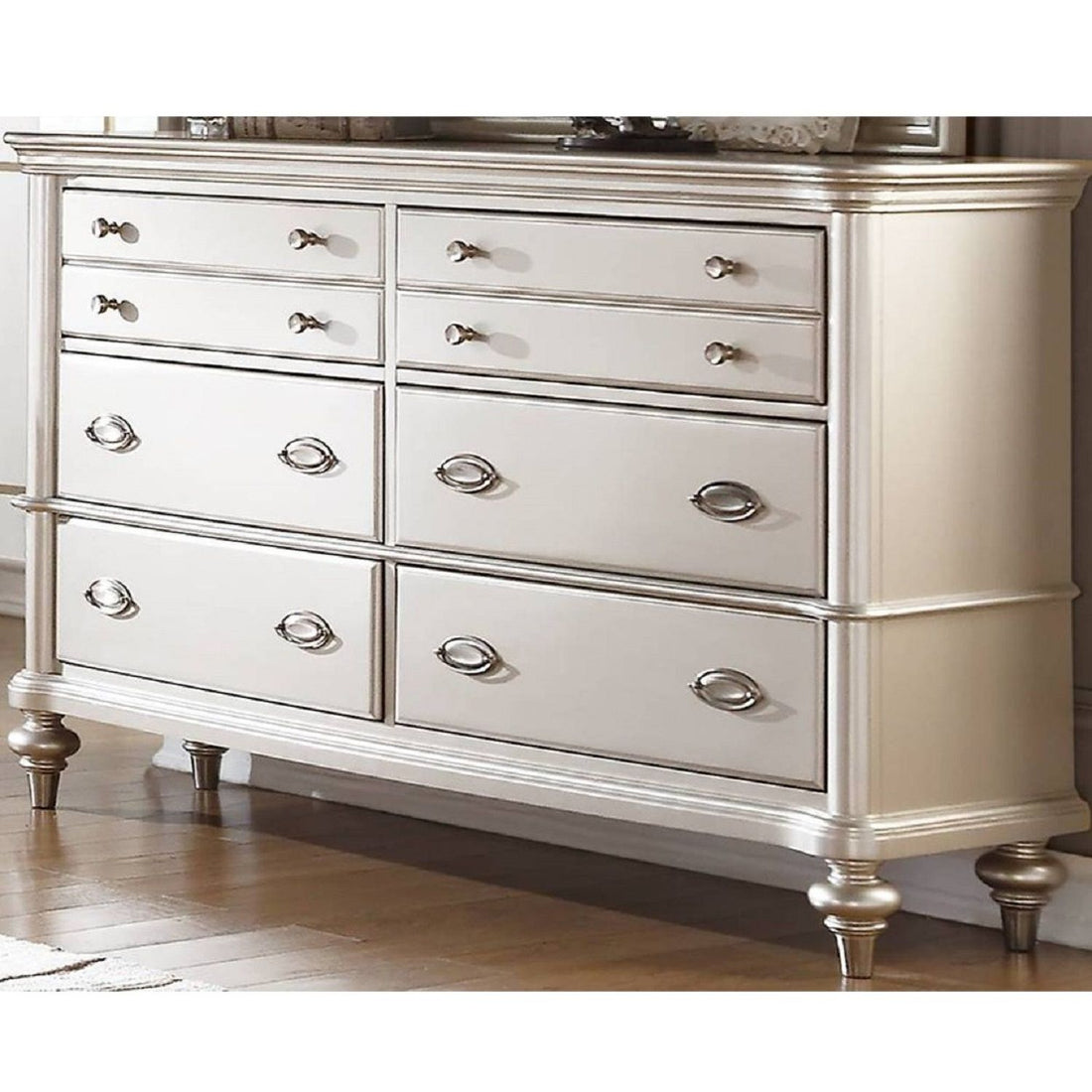 Bedroom Dresser Only, Storage Drawers Furniture - Silver / Silver / Gray