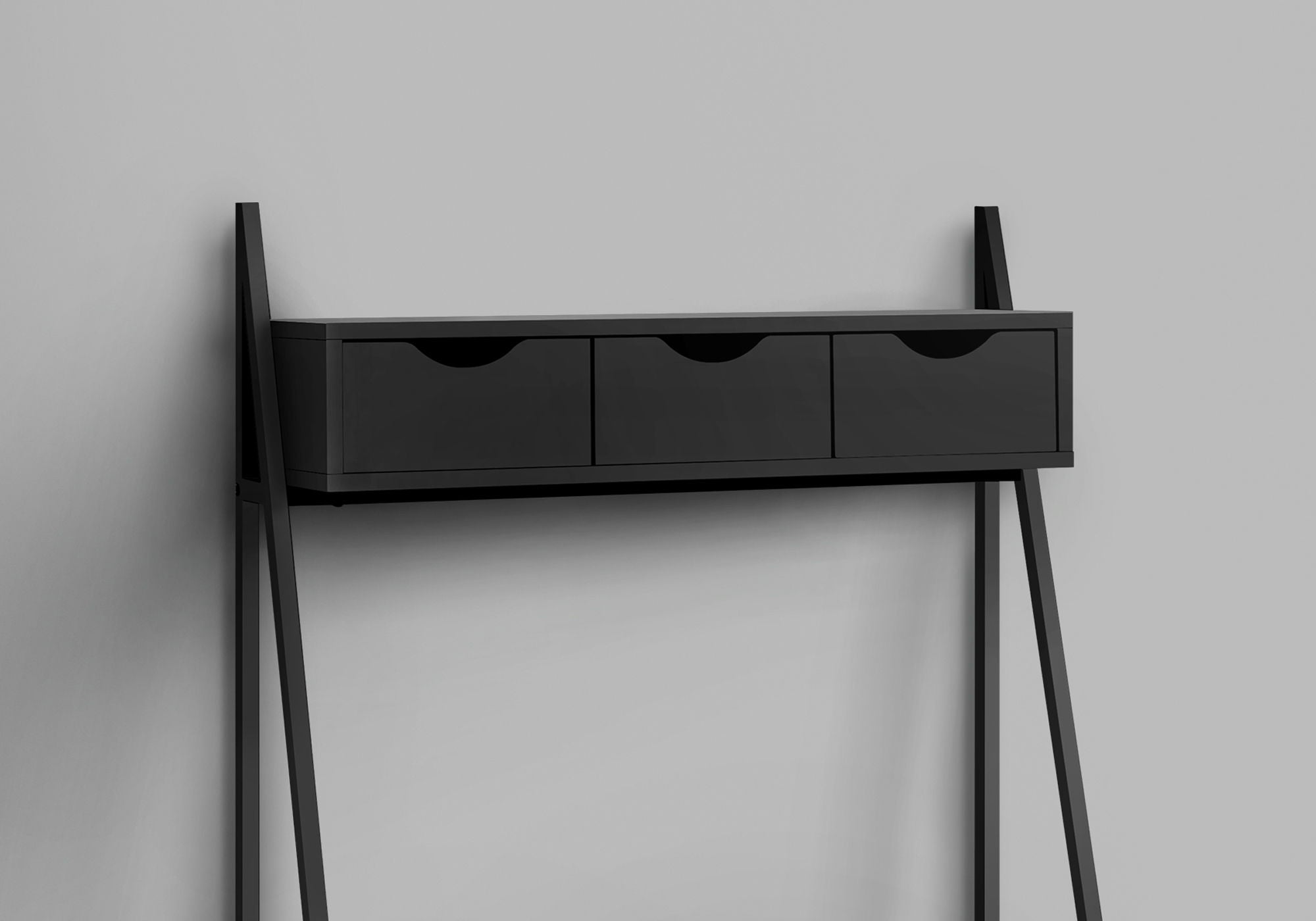 Computer Desk For Home Office, Laptop, Leaning, Storage Drawers, Contemporary &amp; Modern