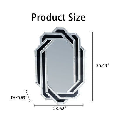 Diamond Wall Mirror - Silver