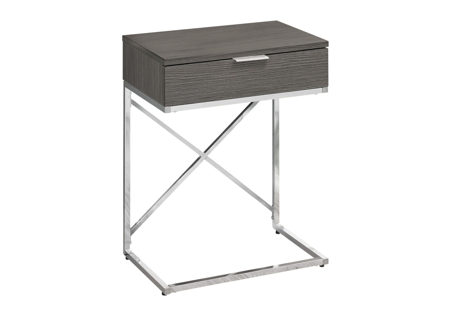 Accent Side Table, Storage Drawer, Spacious Tabletop, Contemporary &amp; Modern