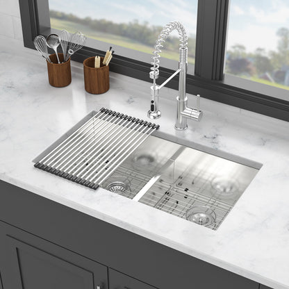 Modern Double Bowl Undermount Sink Design With 10&quot; Deep Basins
