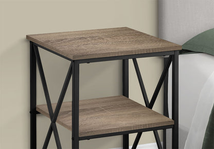 3 Tier Accent Table, Side Marble Look Contemporary &amp; Modern