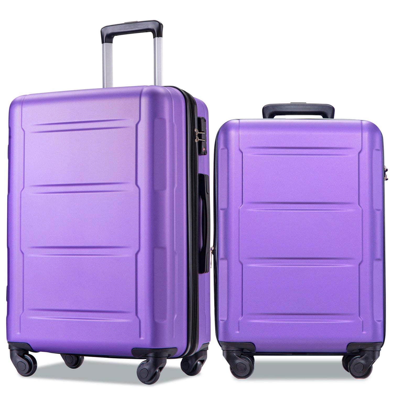 Expanable Spinner Wheel 2 Piece Luggage Set ABS Lightweight Suitcase With Tsa Lock 20&quot; / 24&quot;