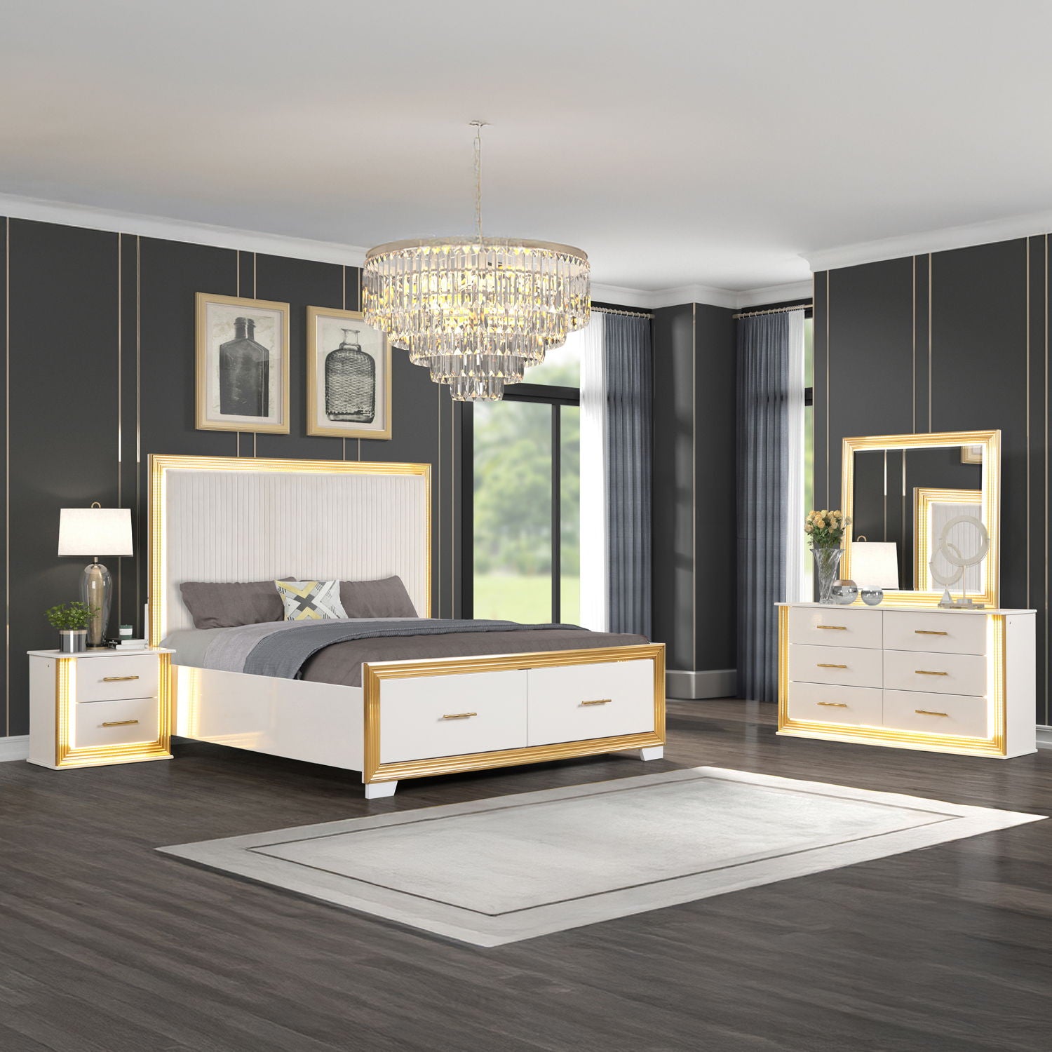 Obsession - Bedroom Set &amp; LED