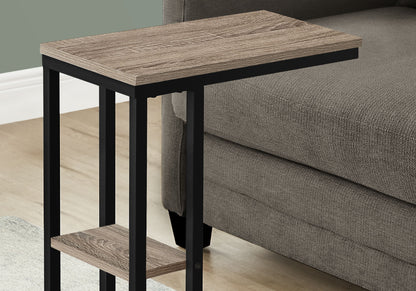 Accent Table, C - Shaped, Marble Look Contemporary &amp; Modern Convenient Design