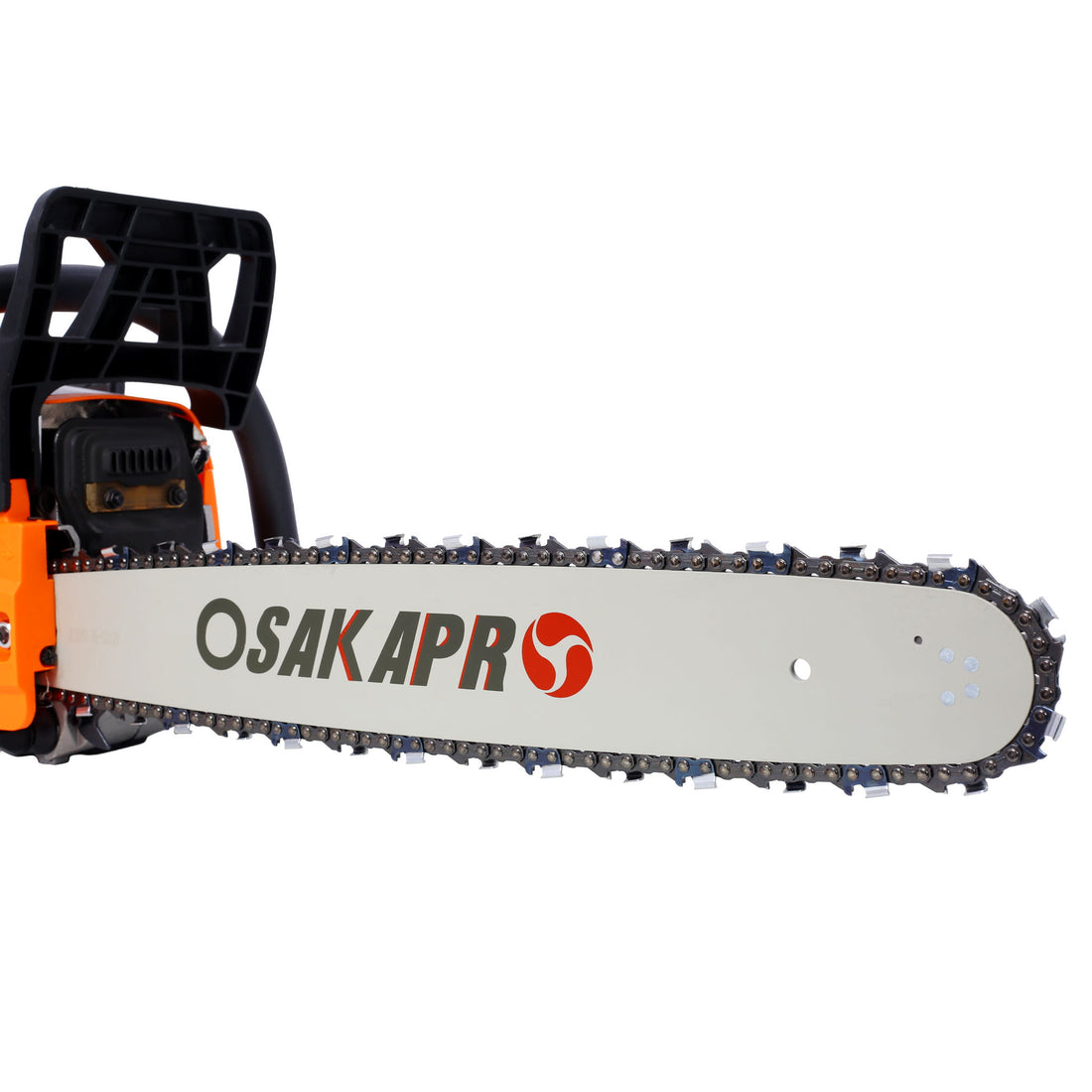 62Cc Gas Powered Chainsaw 22&quot; 2 Cycle Petrol Handheld Chain Saw Epa Compliant For Wood Cutting Aluminium - Orange