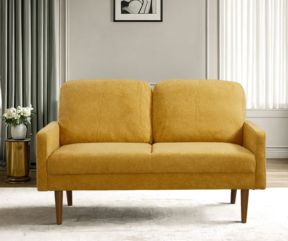 Loveseat Sofa, European Style With Sleek Design, Modern &amp; Vintage Flair, Upholstered 2 Seater Couch
