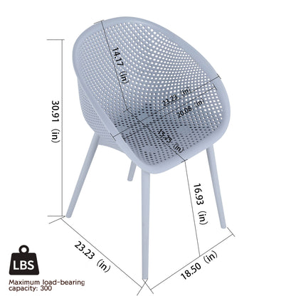 2 Pack Lounge Chair Set &amp; Folding Square Table
