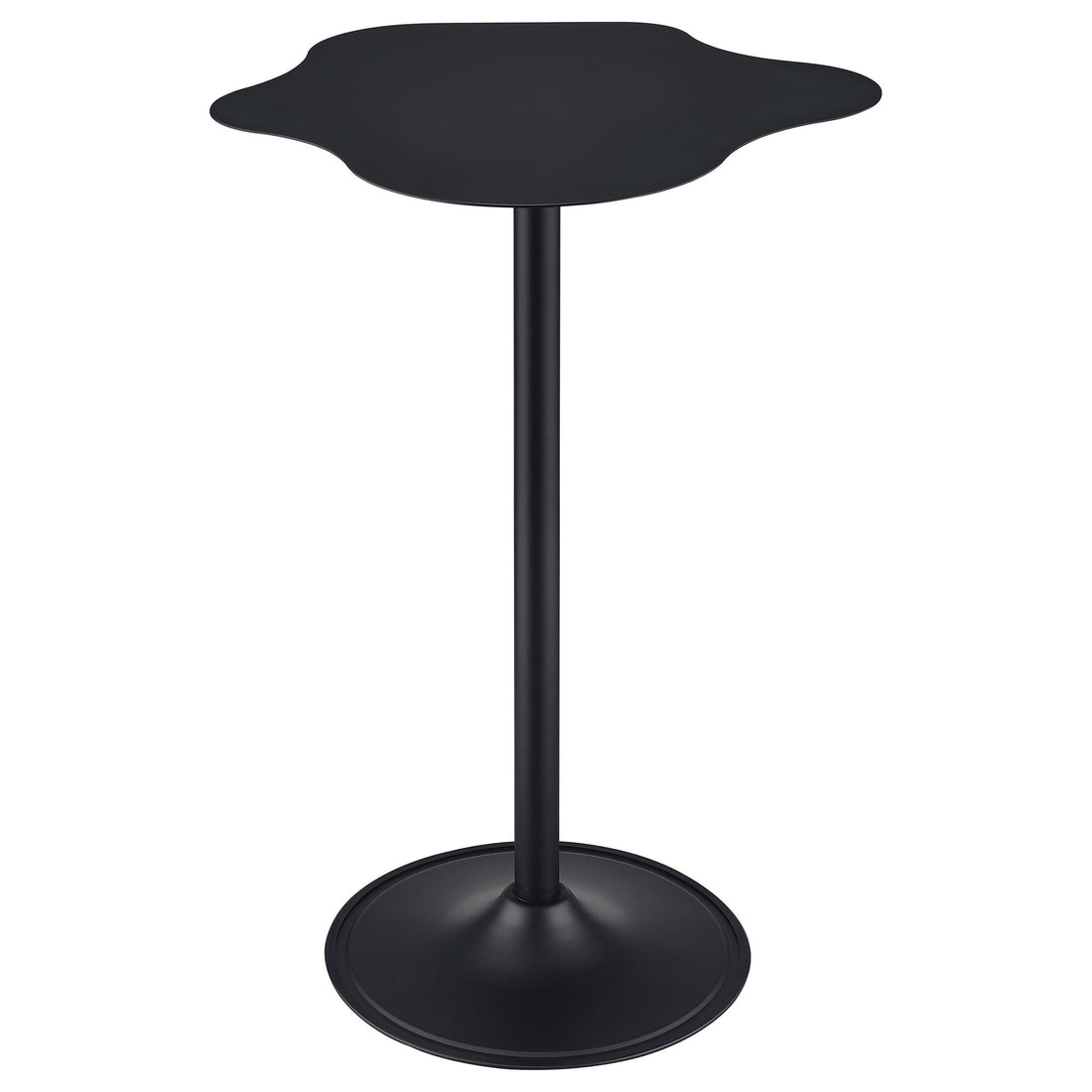 Fresno - Curved Cloud Shaped Bistro Bar Table Bar Table - Black