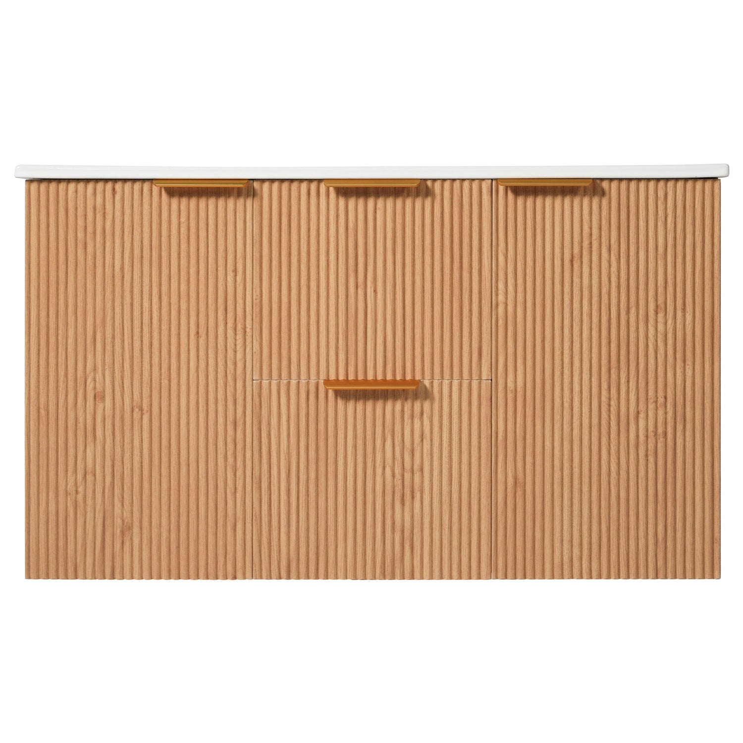 Modern Wall Mounted Bathroom Vanity, Soft Close Doors