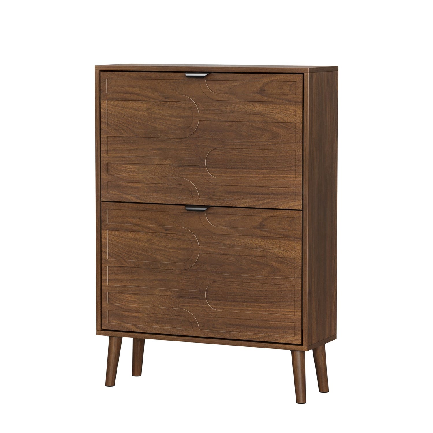 Medieval - Independent Shoe Cabinet With 2 Flip Drawers