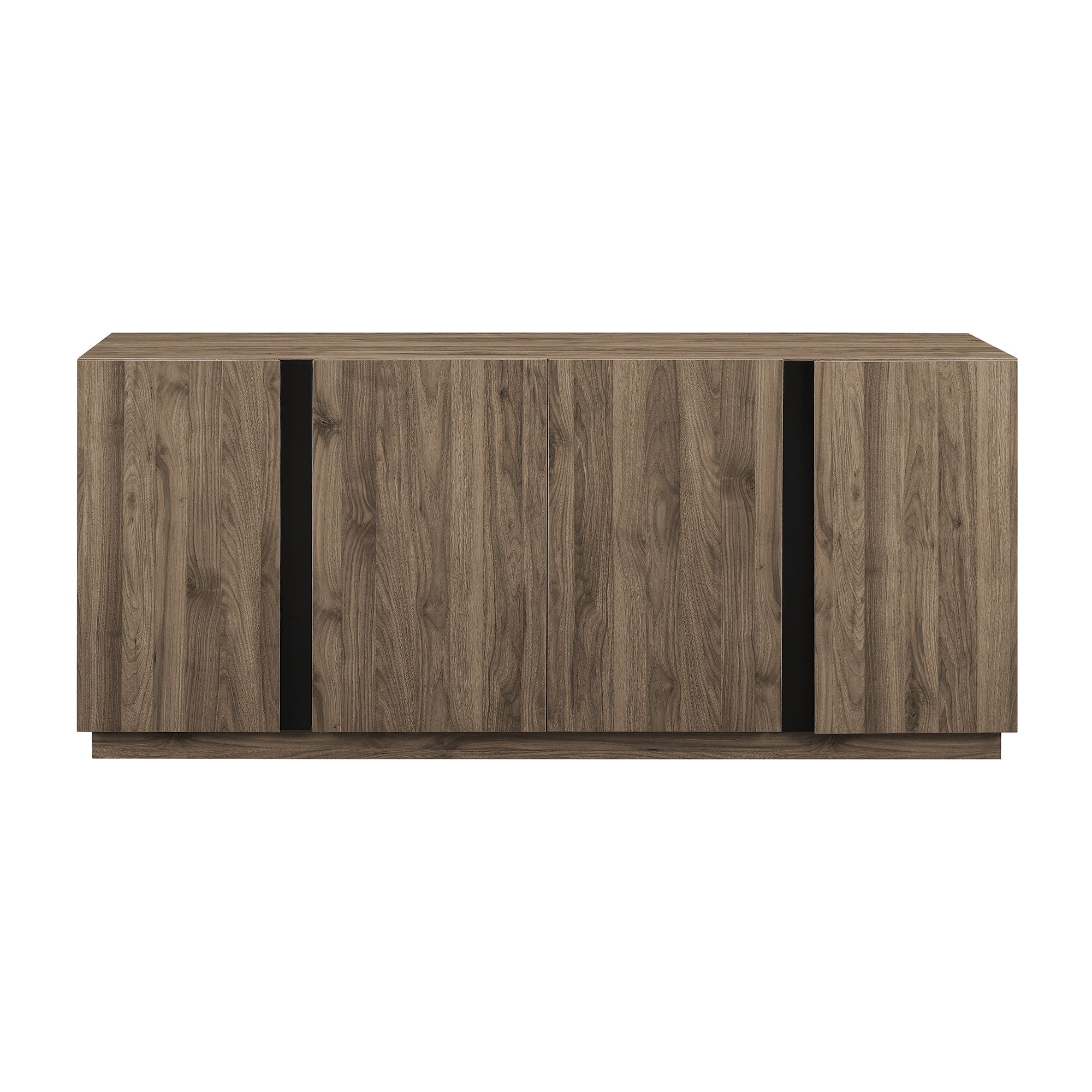 Mid-Century Modern 3 Drawer Low TV Stand For TVs Up To 80&quot;
