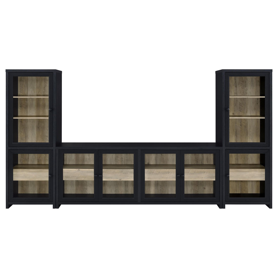 Kennison - 3 Piece Entertainment Center - Black