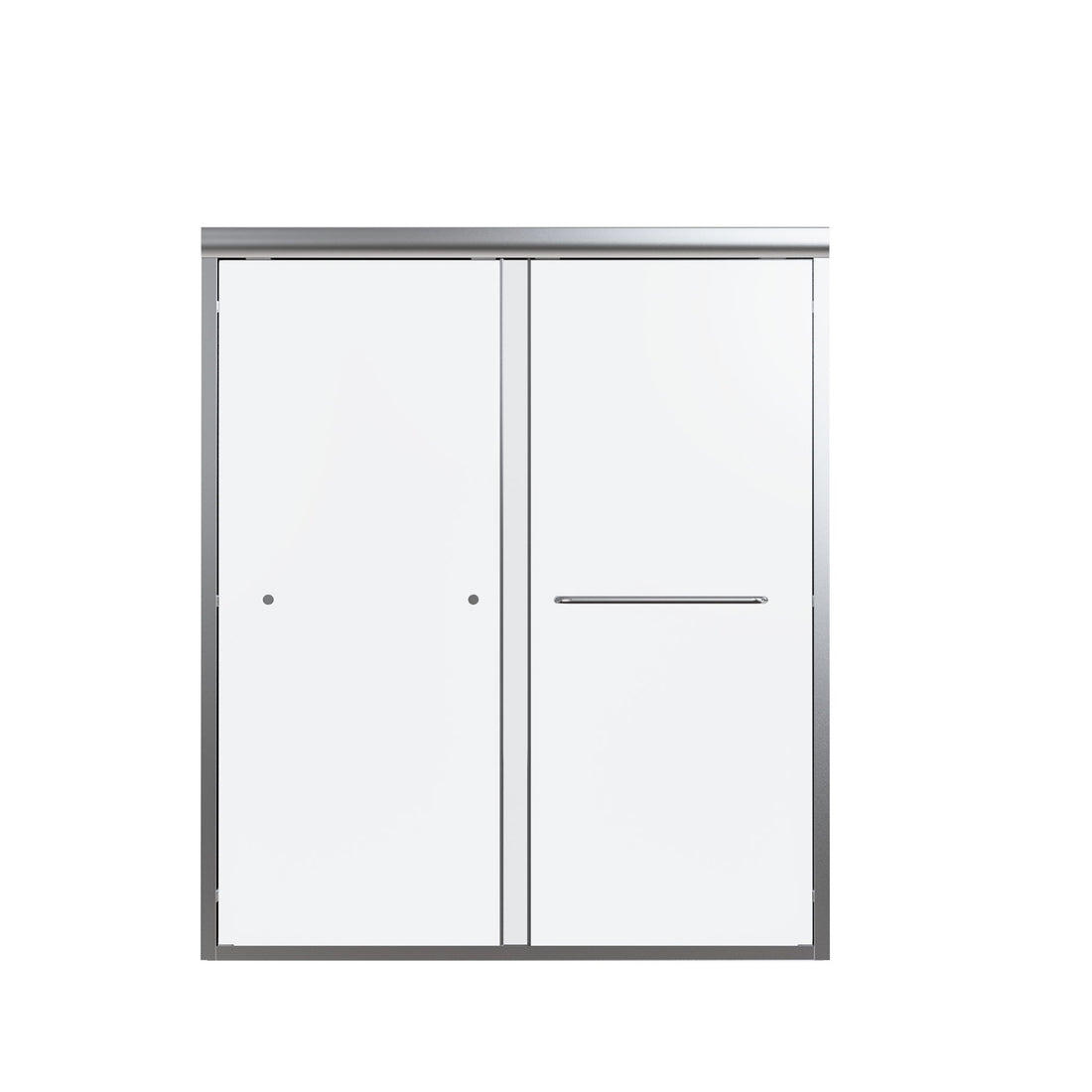 Semi-Frameless Double Sliding Shower Door, Bypass Shower Door, 1 / 4&quot; (6Mm) Thick SGCC Tempered Glass Door