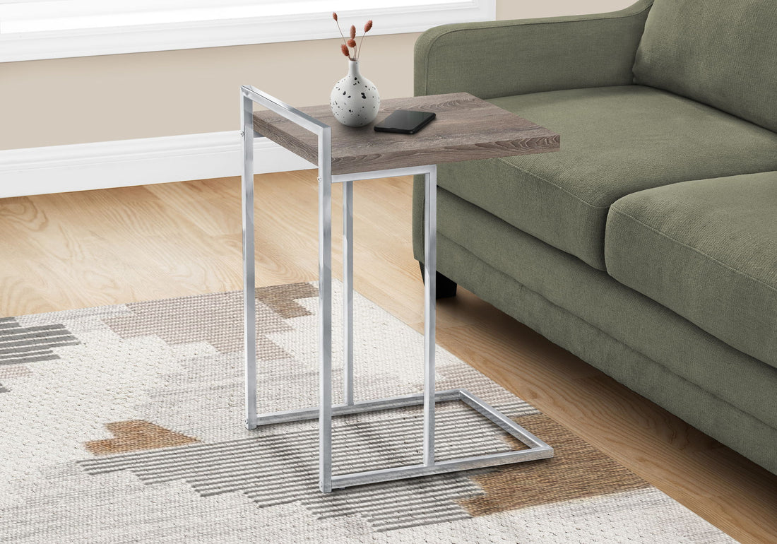Accent Table, C - Shaped, Contemporary &amp; Modern