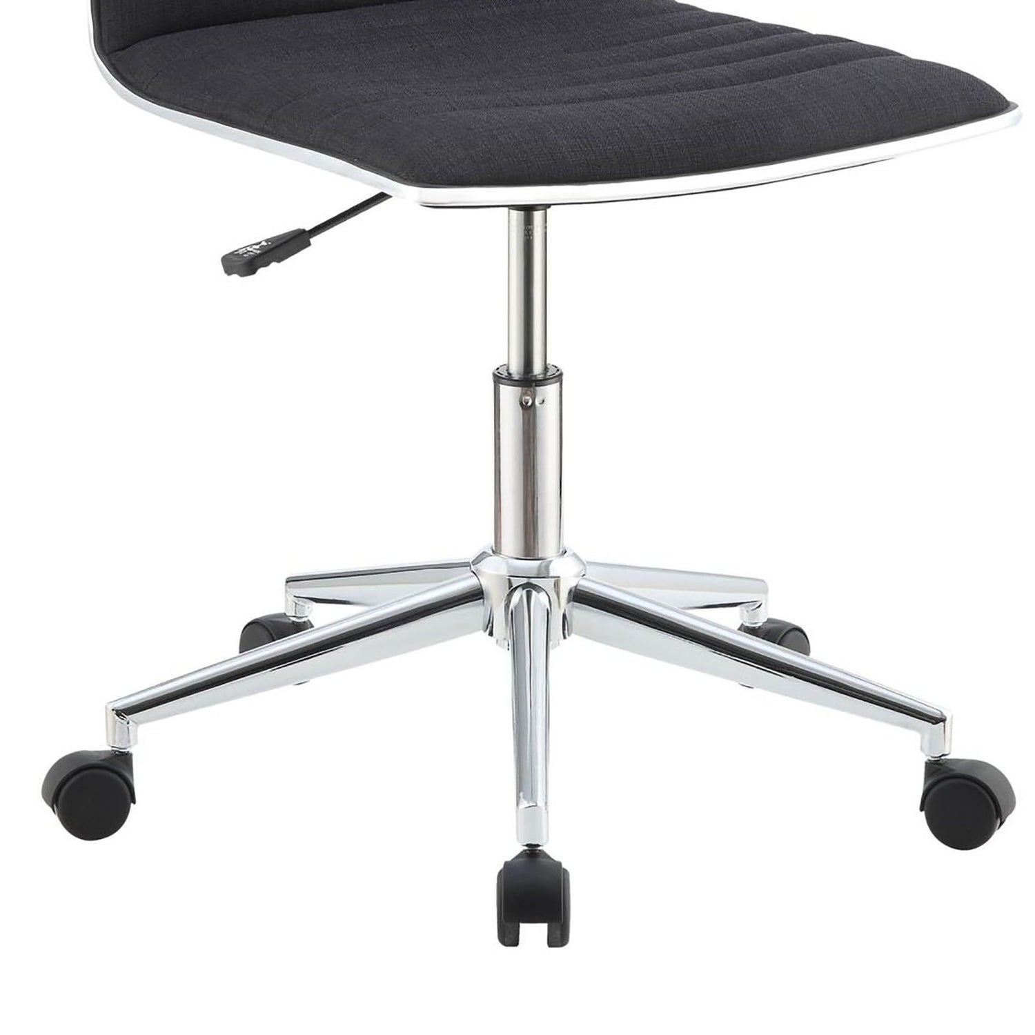 Armless Office Chair, Adjustable Height