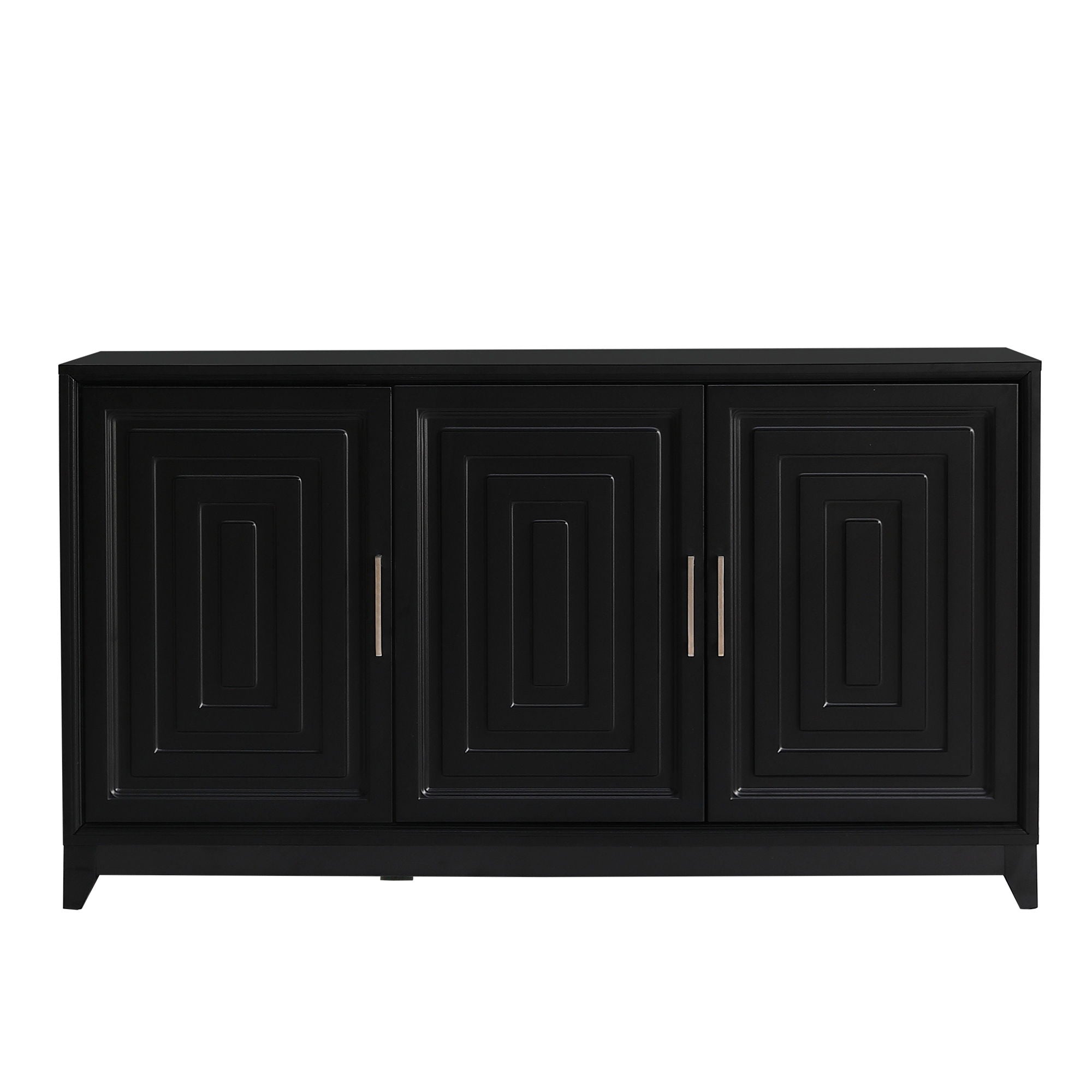 TV Stand For TVs Up To 65&quot;, Modern Entertainment Center Media Console Cabinet With 2 Spacious Storage Space