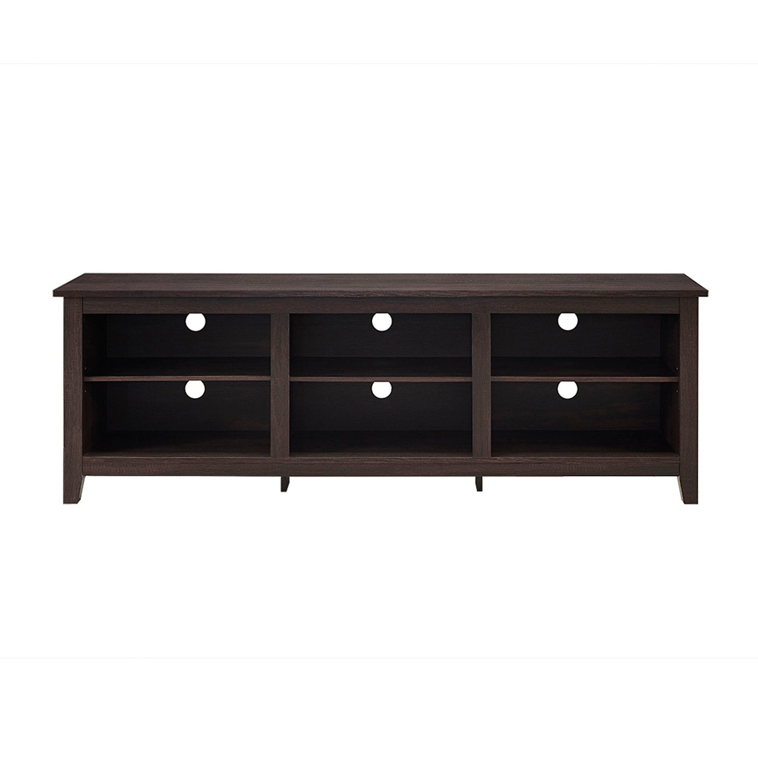 Modern Transitional 3 Shelf Open Storage 70&quot; TV Stand For 80&quot; TVs