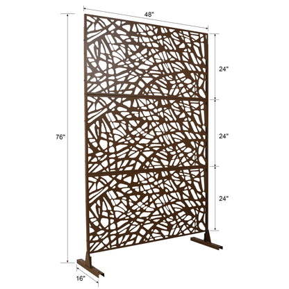 Outdoor &amp; Indoor Freestanding Decorative Privacy Screen