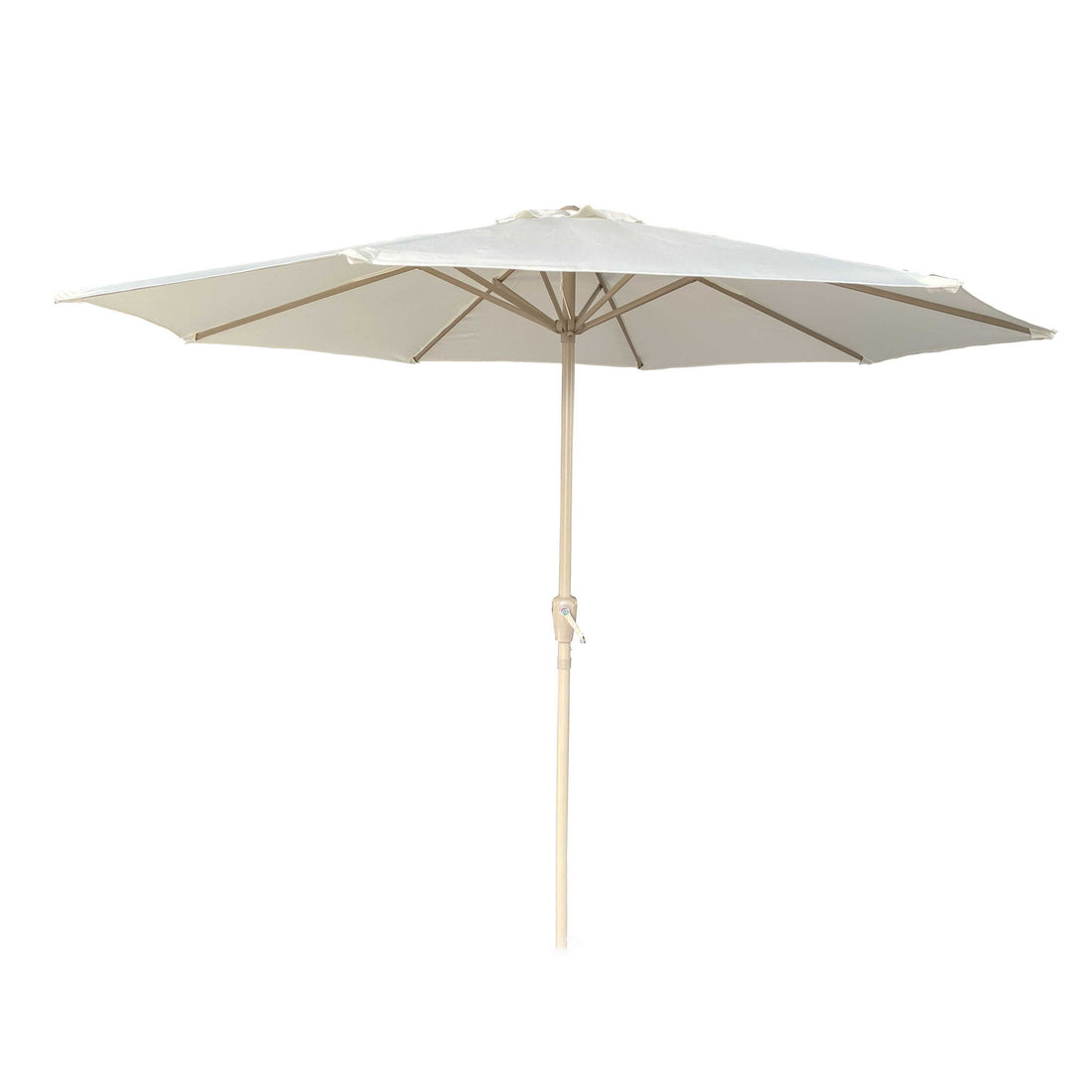 Patio Market Umbrella With 8 Steel Ribs, UV-Resistant And Waterproof Canopy