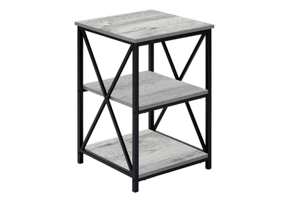 3 Tier Accent Table, Side Marble Look Contemporary &amp; Modern